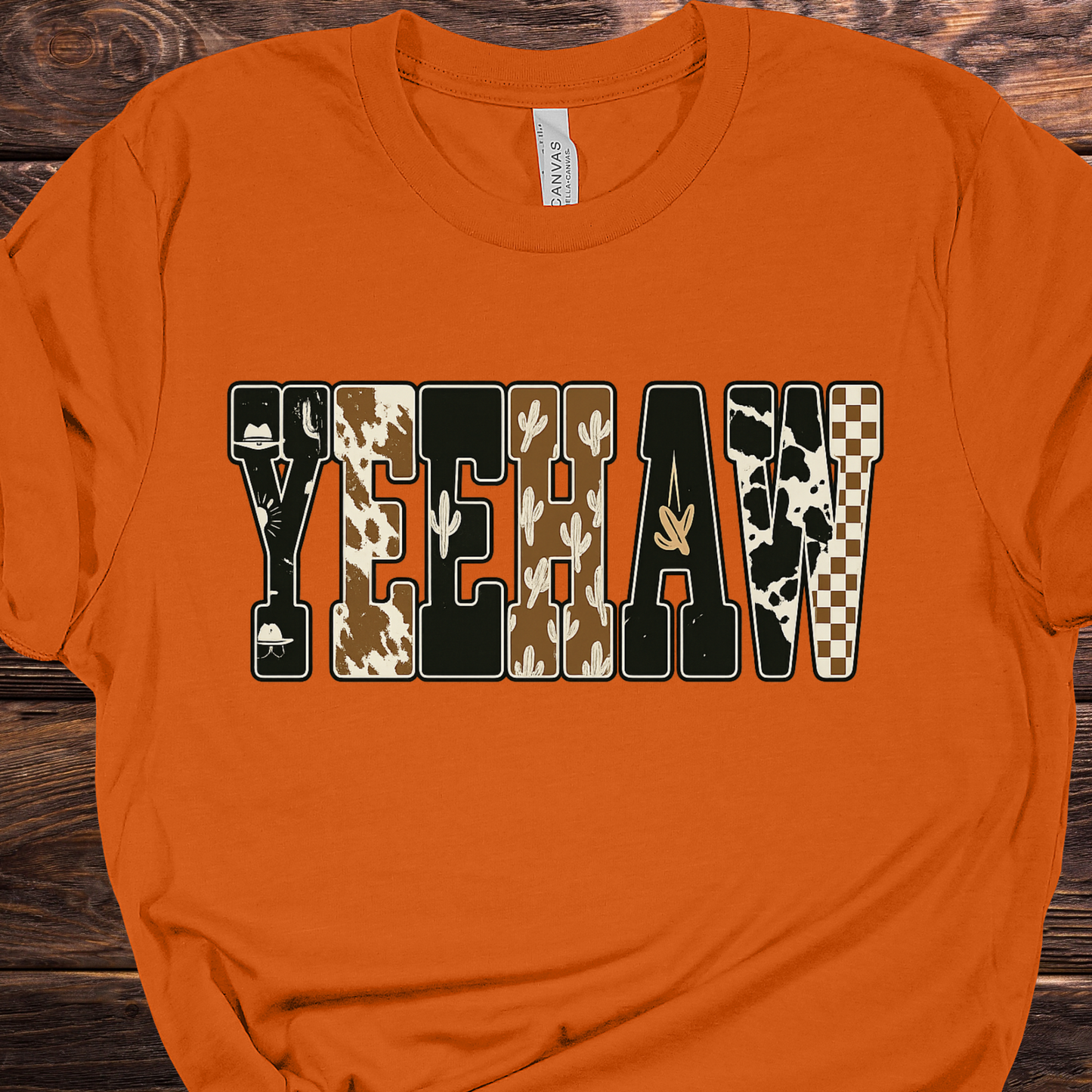 Yeehaw Orange Graphic Tee