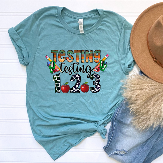 Testing Testing 123 Graphic Tee