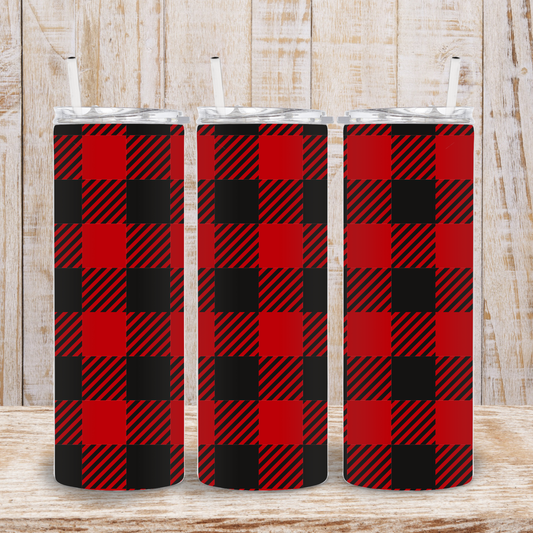 Buffalo Plaid Tumbler