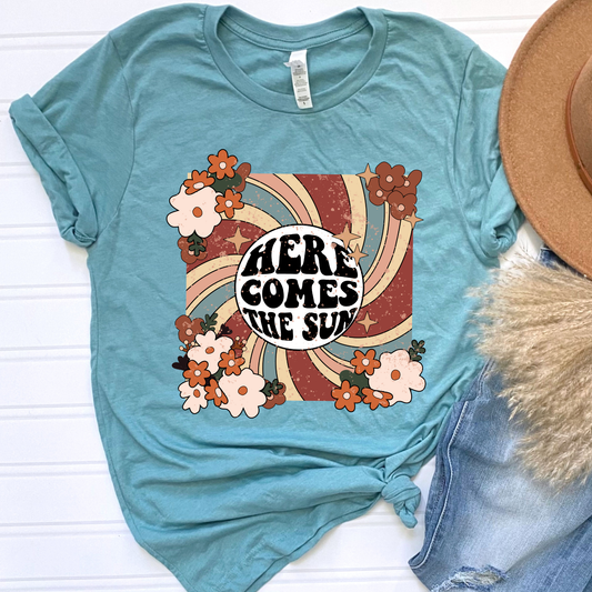 Here Comes The Sun Retro Graphic Tee