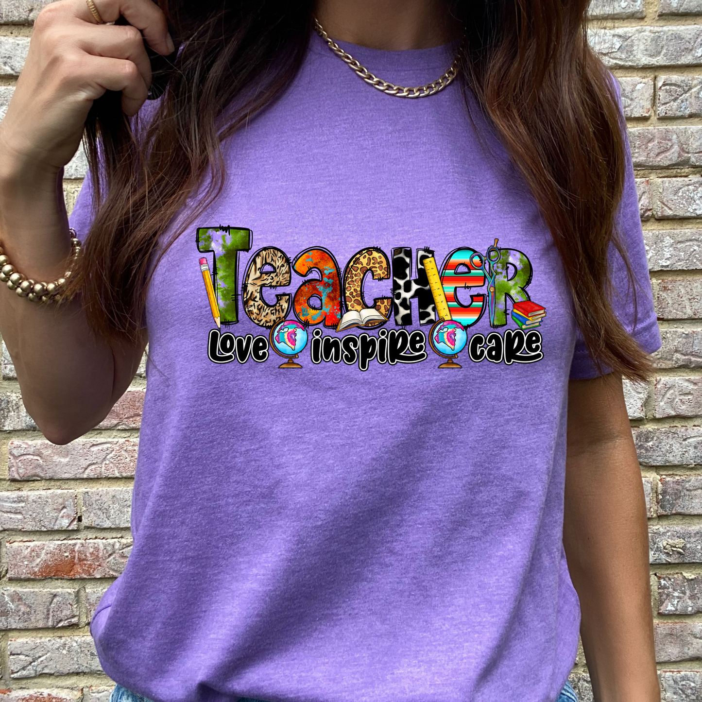 Love Inspire Care Graphic Tee