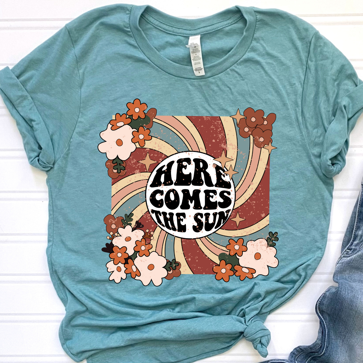 Here Comes The Sun Retro Graphic Tee
