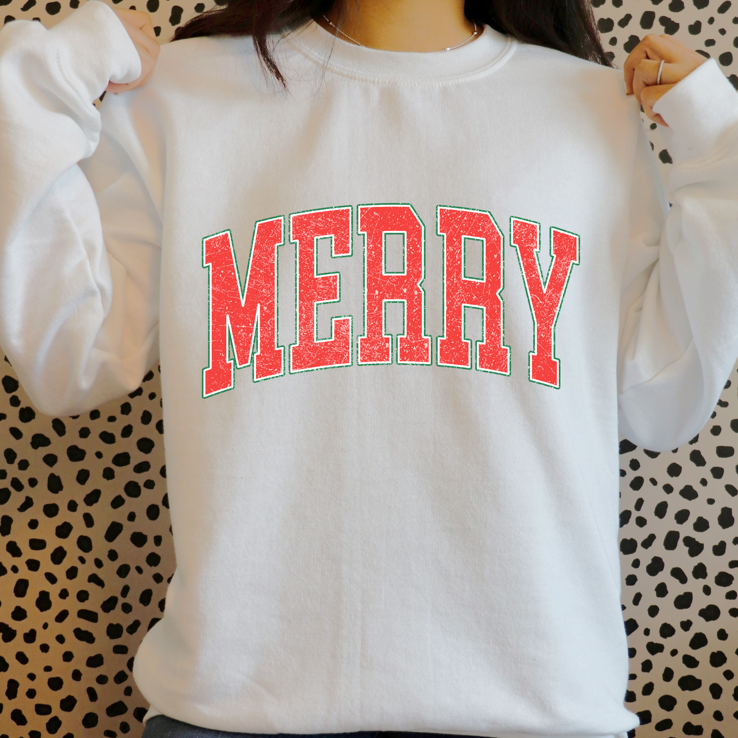 Merry White Sweatshirt