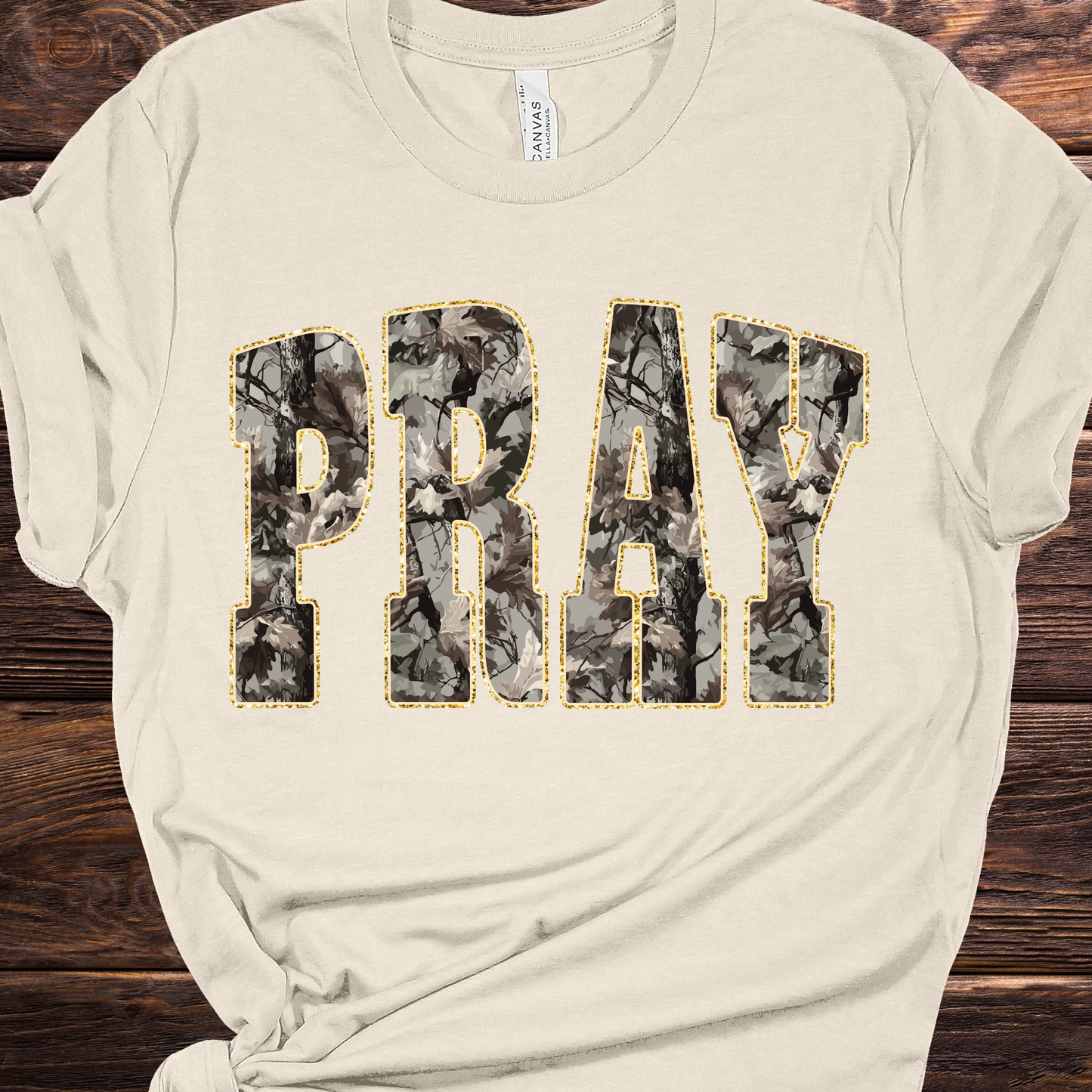 Camo Pray Tan Graphic Tee