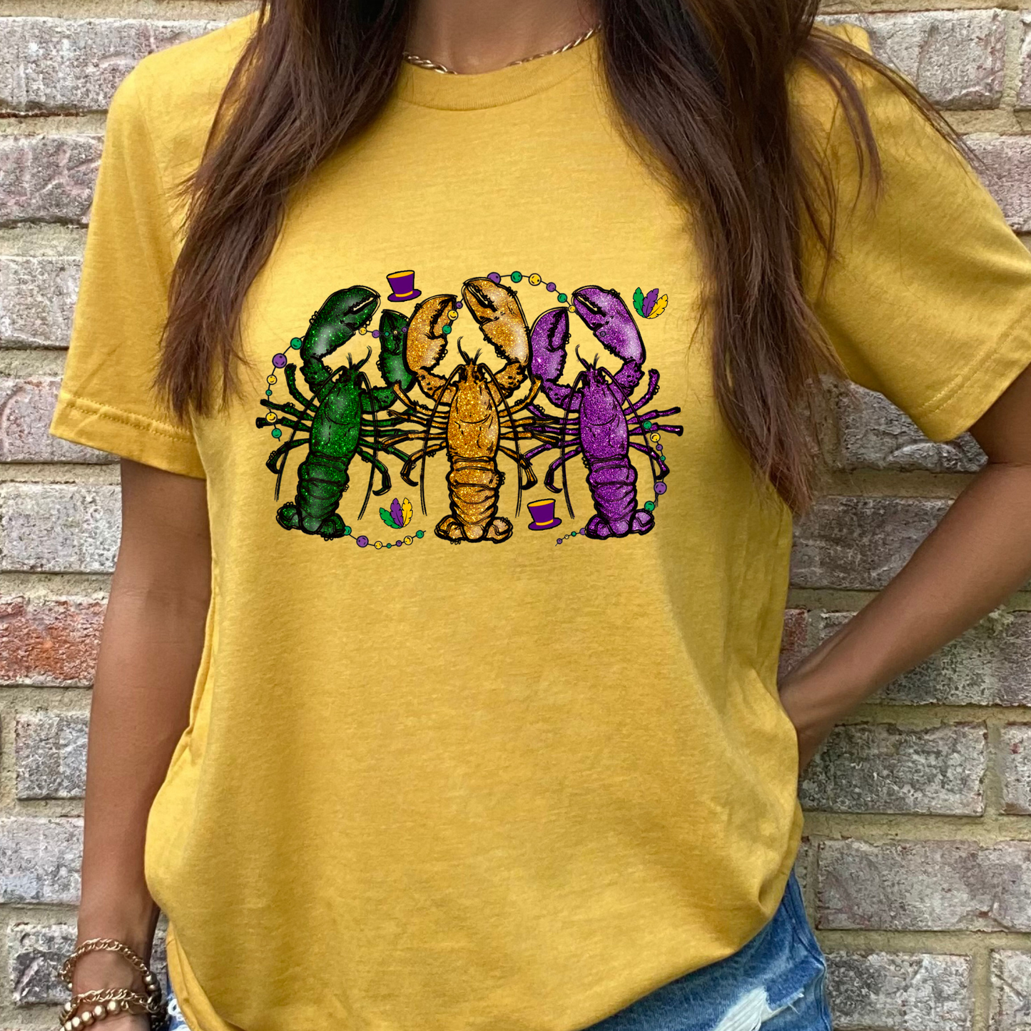 Glitter Crawfish Graphic Tee