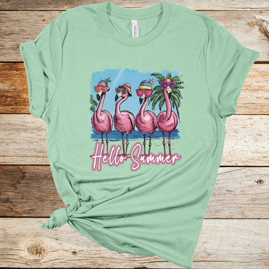 Flamingo Summer Graphic Tee