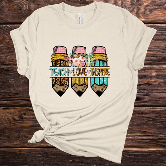 Teach Pencil Graphic Tee