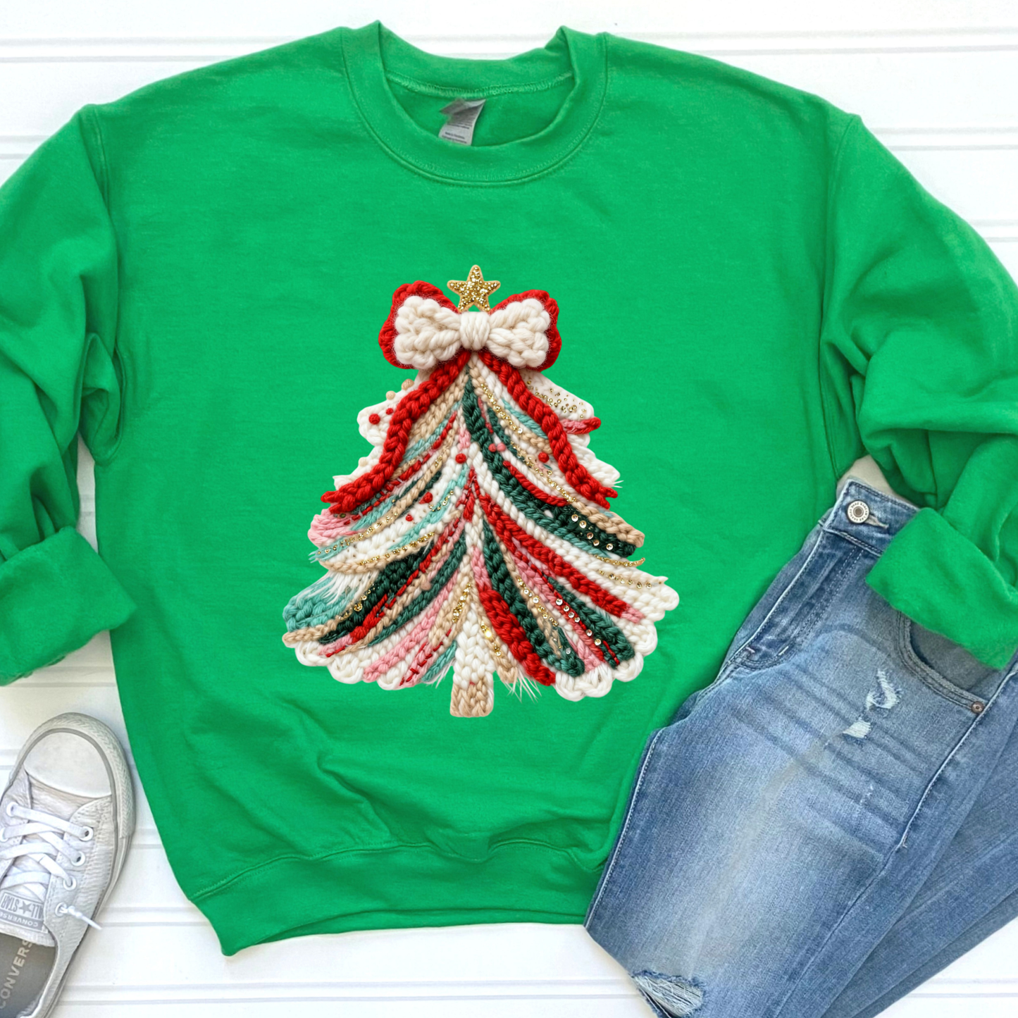 Colorful Christmas Tree Sweatshirt