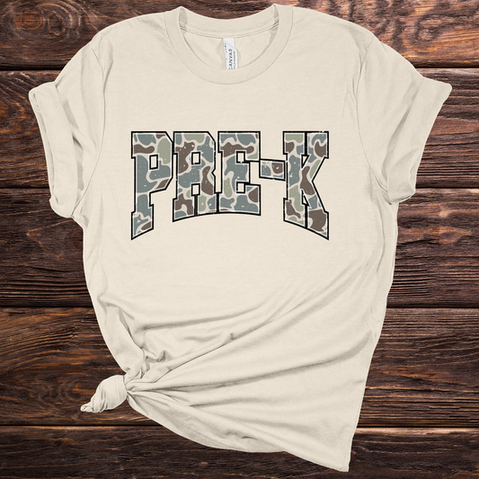 Camo Pre-K Graphic Tee