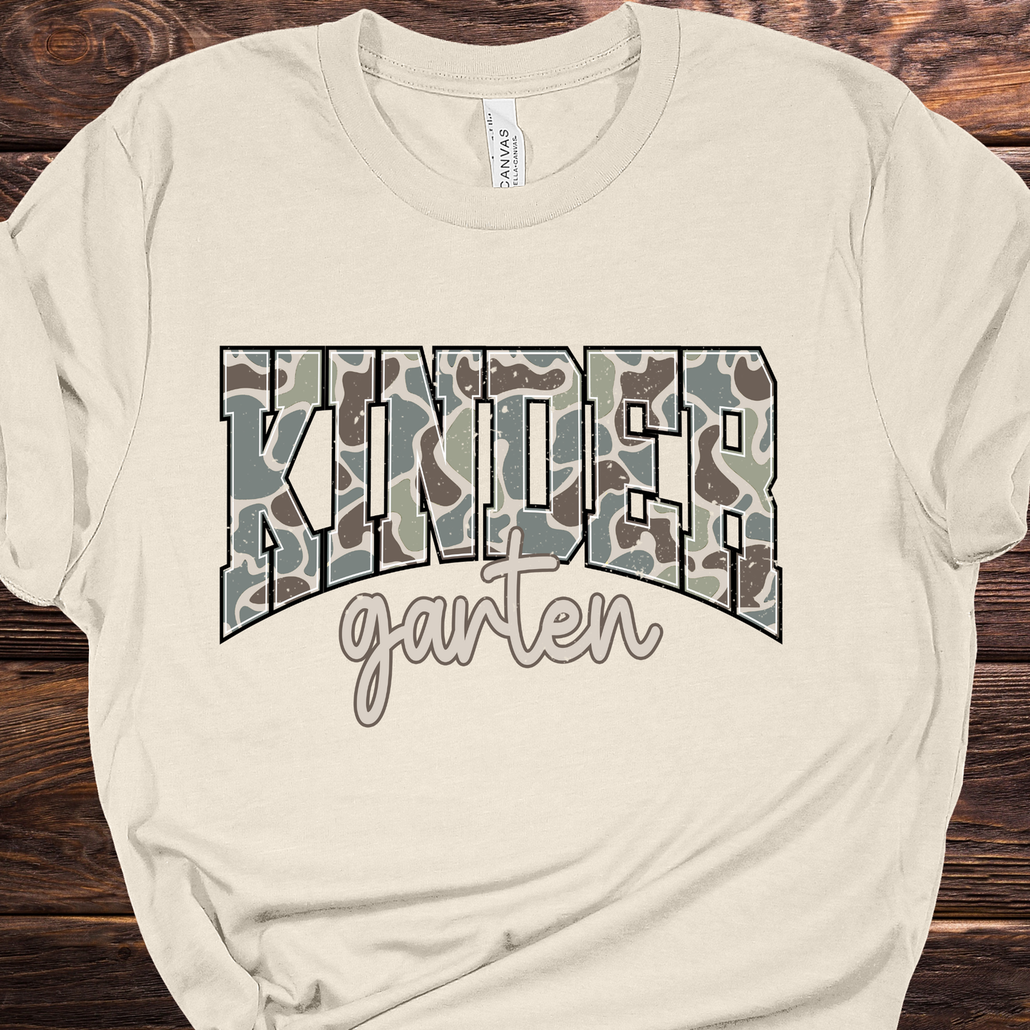 Camo Kindergarten Graphic Tee