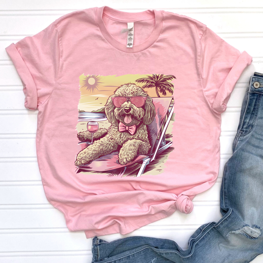 Beachy Pup Graphic Tee