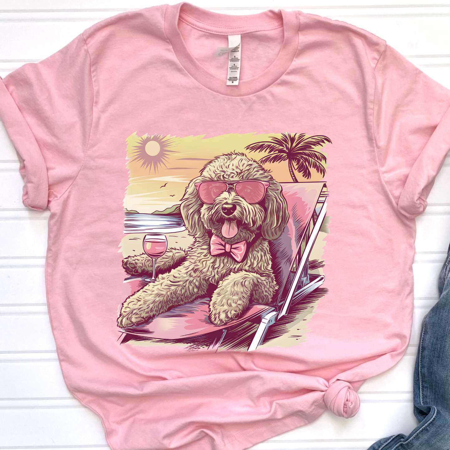 Beachy Pup Graphic Tee