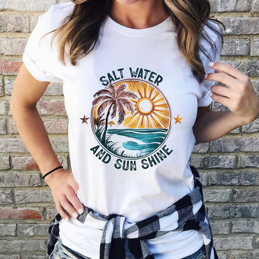 Salt Water and Sun Shine Graphic Tee