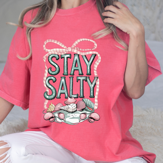 Stay Salty Bow Graphic Tee