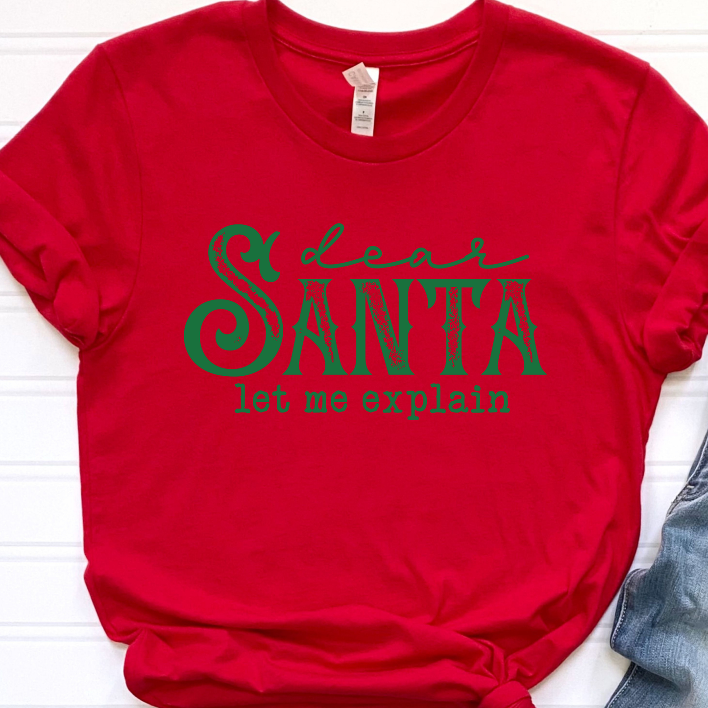 Dear Santa Red Graphic Tee