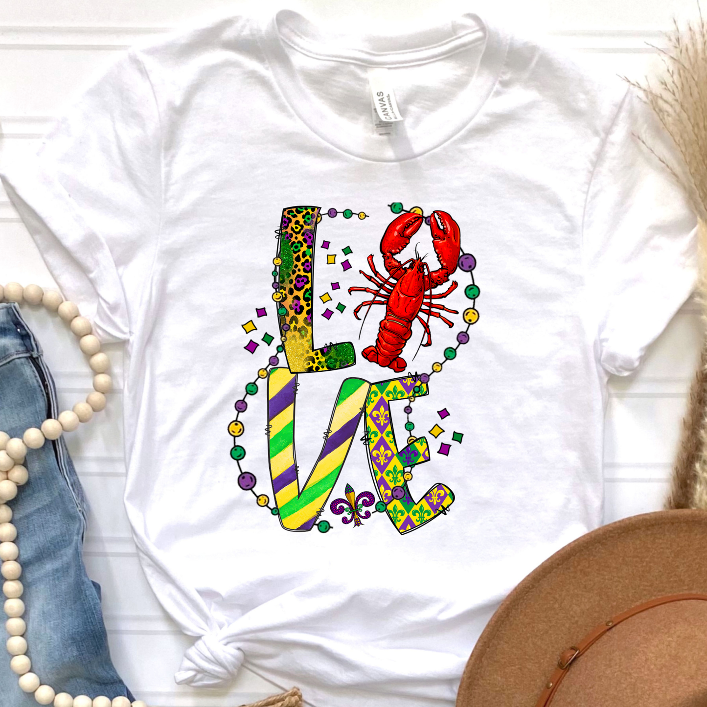 Mardi Gras Love Graphic Tee
