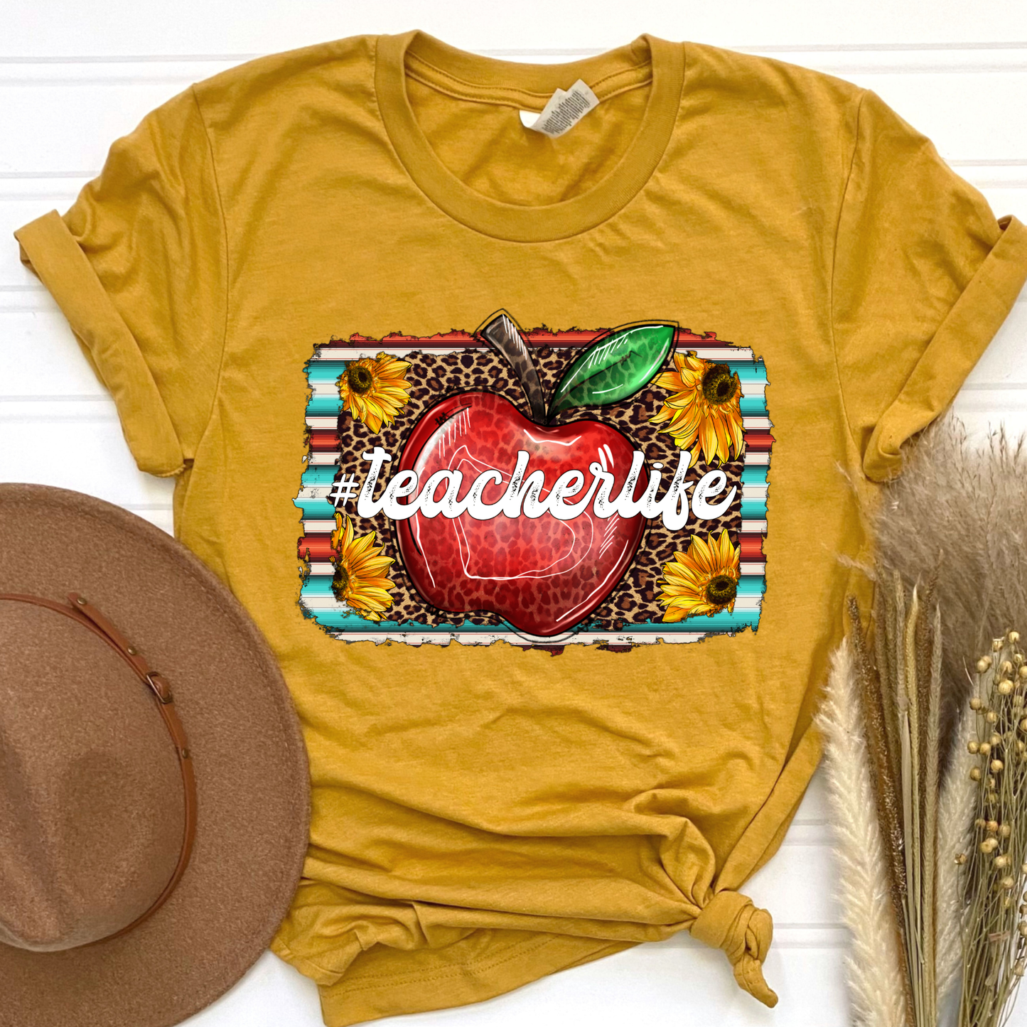 Sunflower Teacher Life Graphic Tee