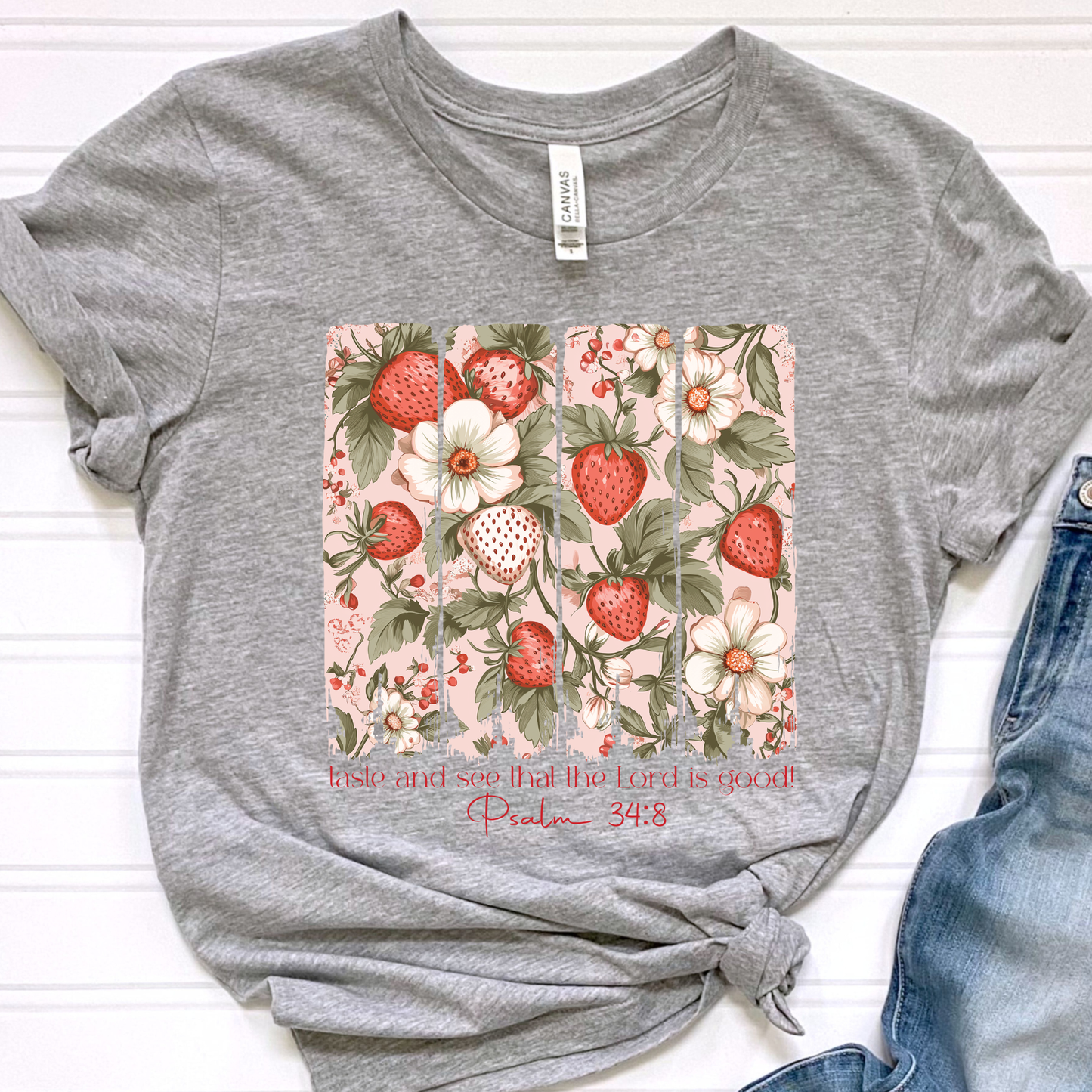 Taste and See Grey Graphic Tee