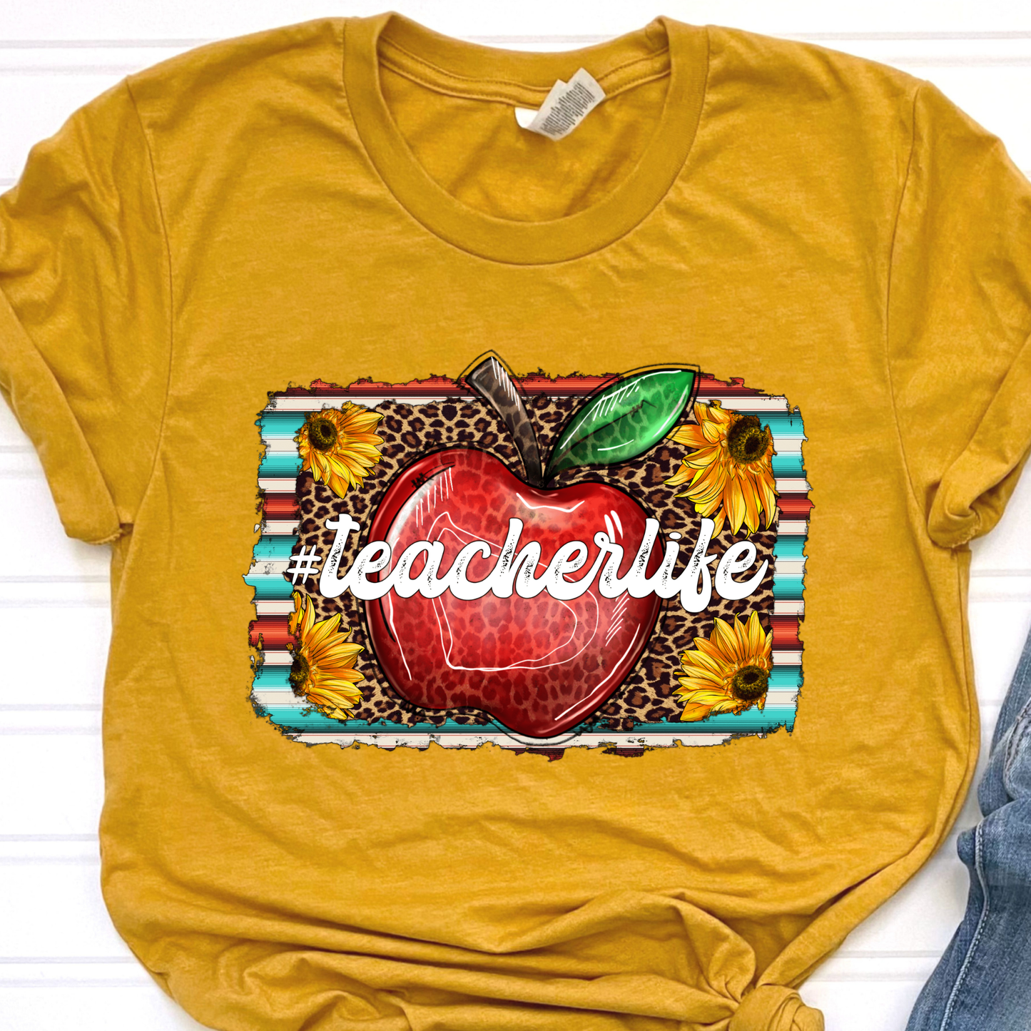Sunflower Teacher Life Graphic Tee