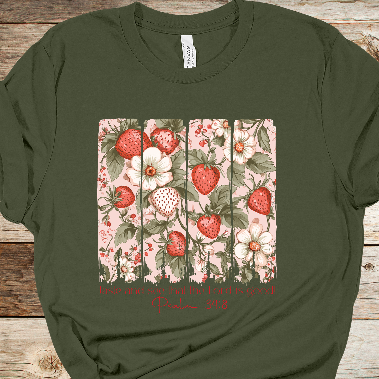 Taste and See Green Graphic Tee
