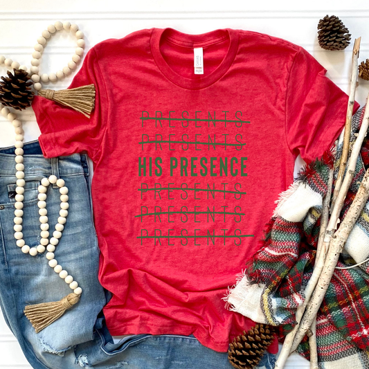 Green His Presence Graphic Tee