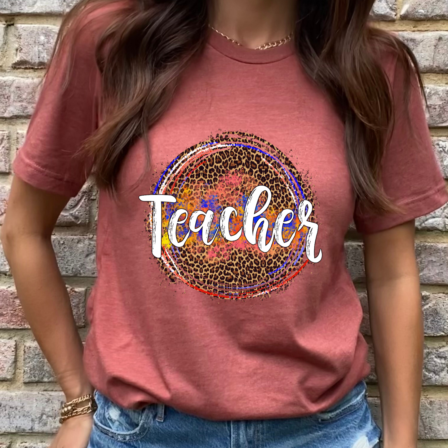 Colorful Teacher Graphic Tee