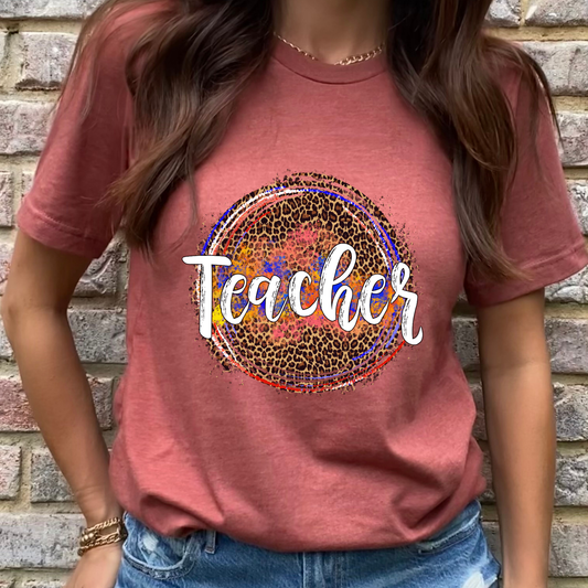 Colorful Teacher Graphic Tee