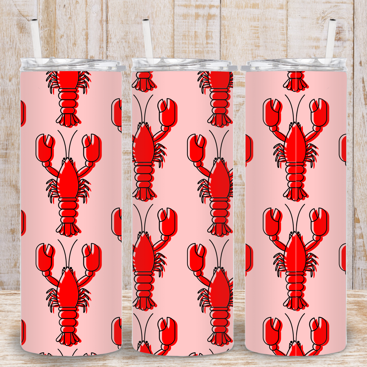 Pink Crawfish Tumbler