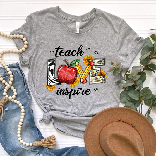 Teach Love Inspire Graphic Tee