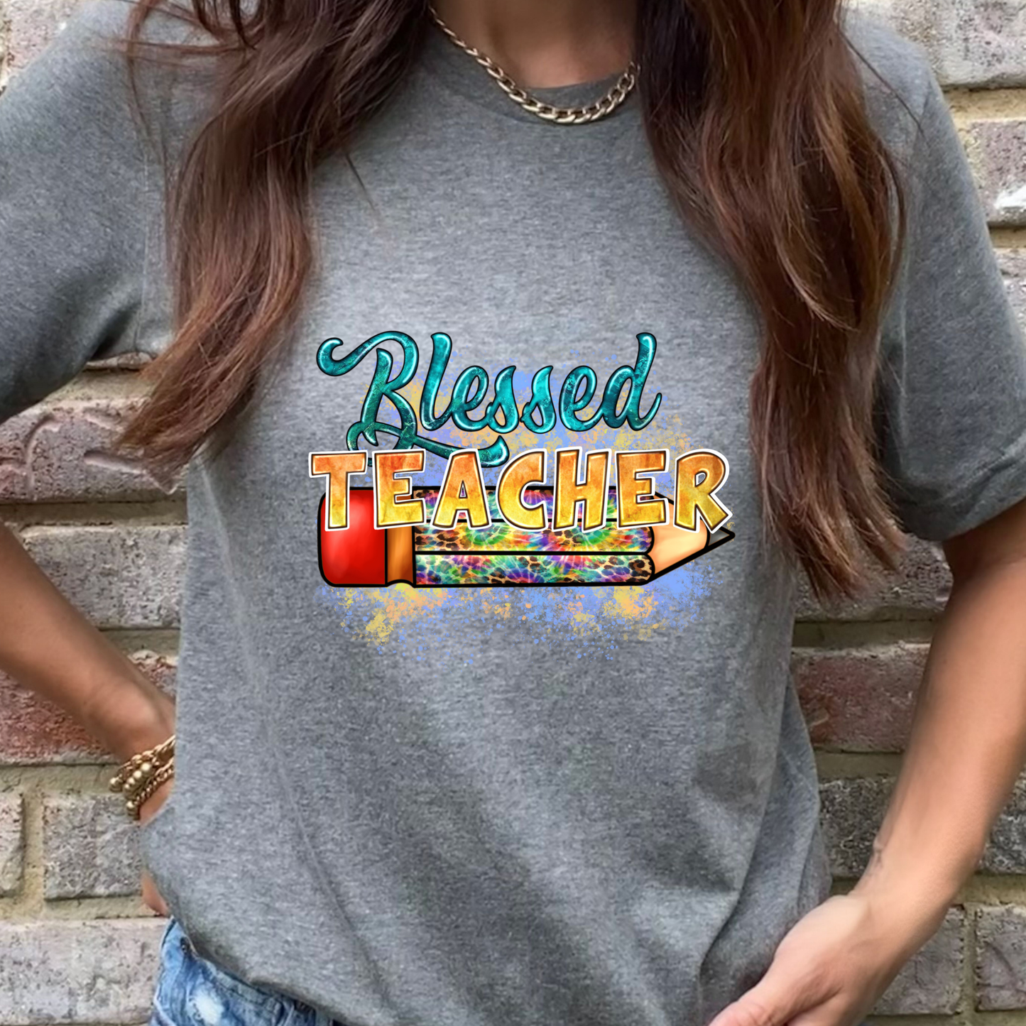 Blessed Teacher Graphic Tee