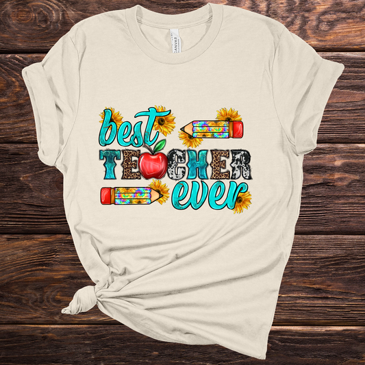 Best Teacher Ever Graphic Tee