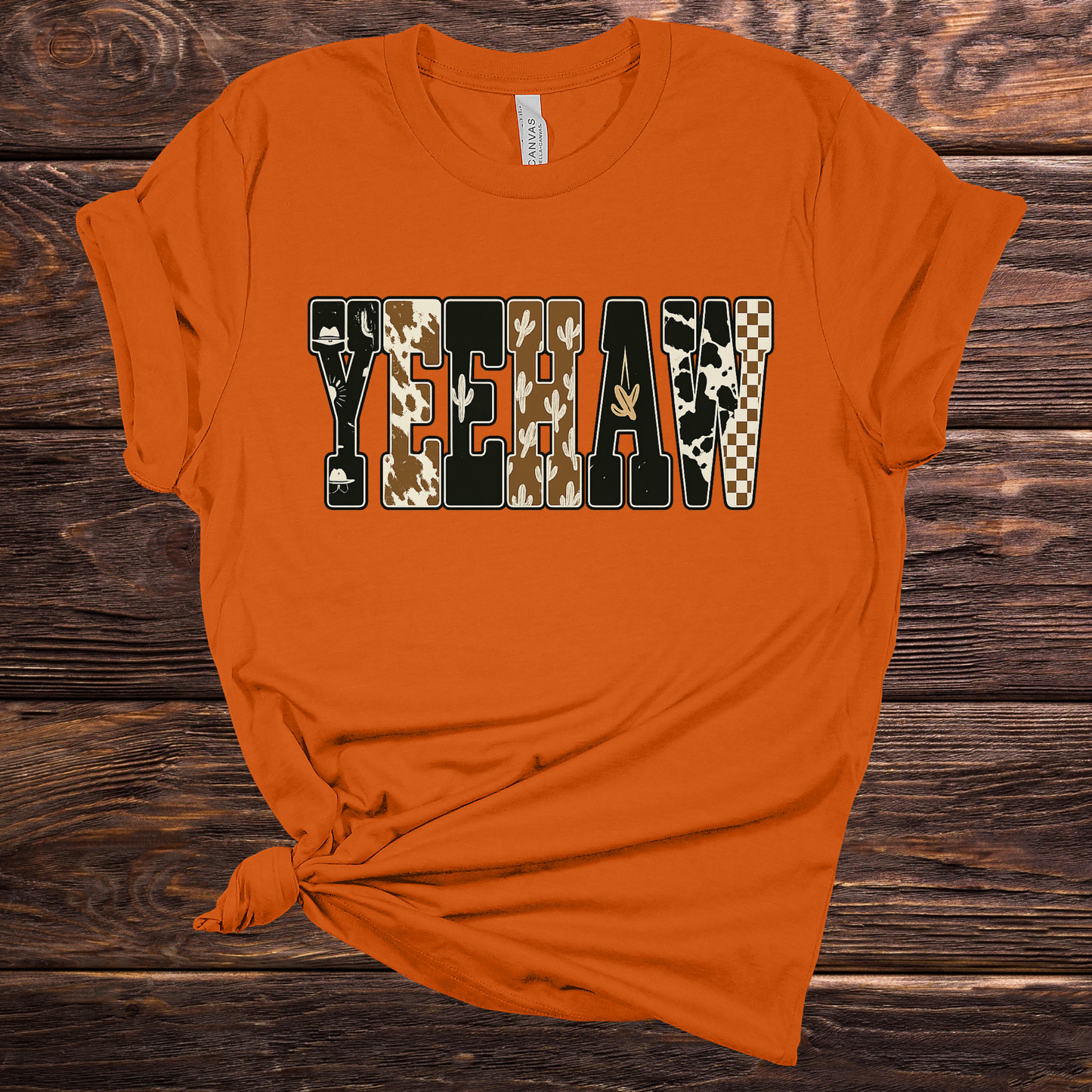Yeehaw Orange Graphic Tee