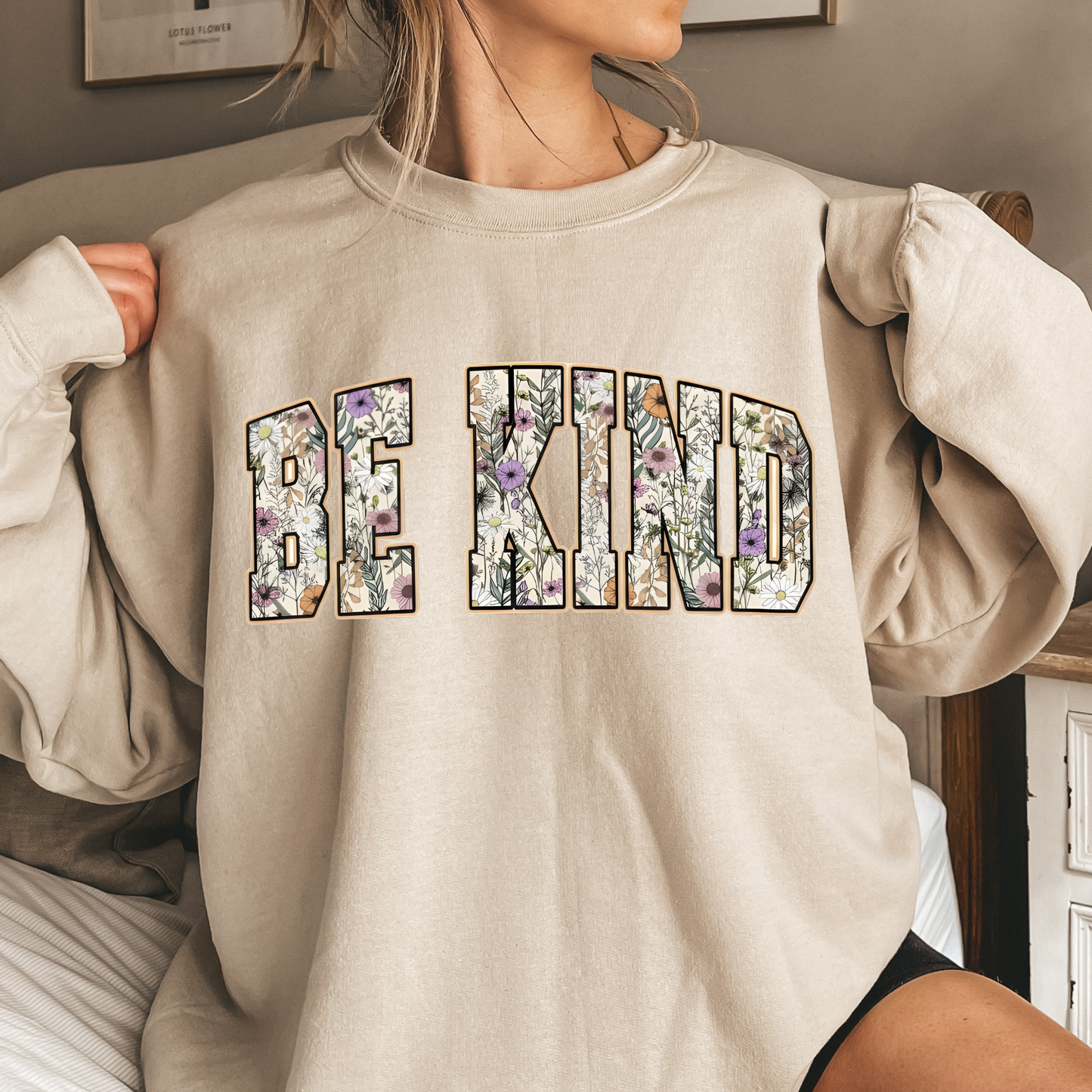 Be Kind Floral Sweatshirt