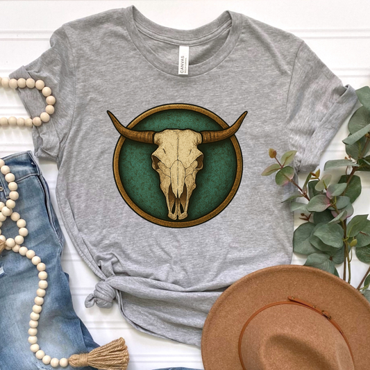 Cattle Skull Graphic Tee