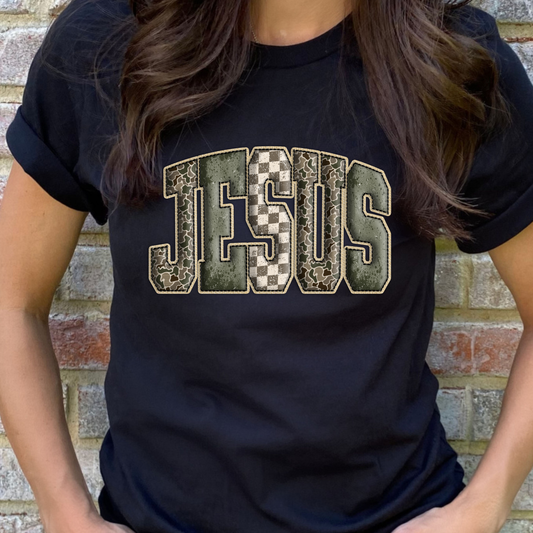 Southern Jesus Black Graphic Tee