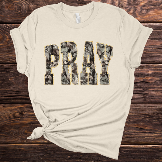 Camo Pray Tan Graphic Tee