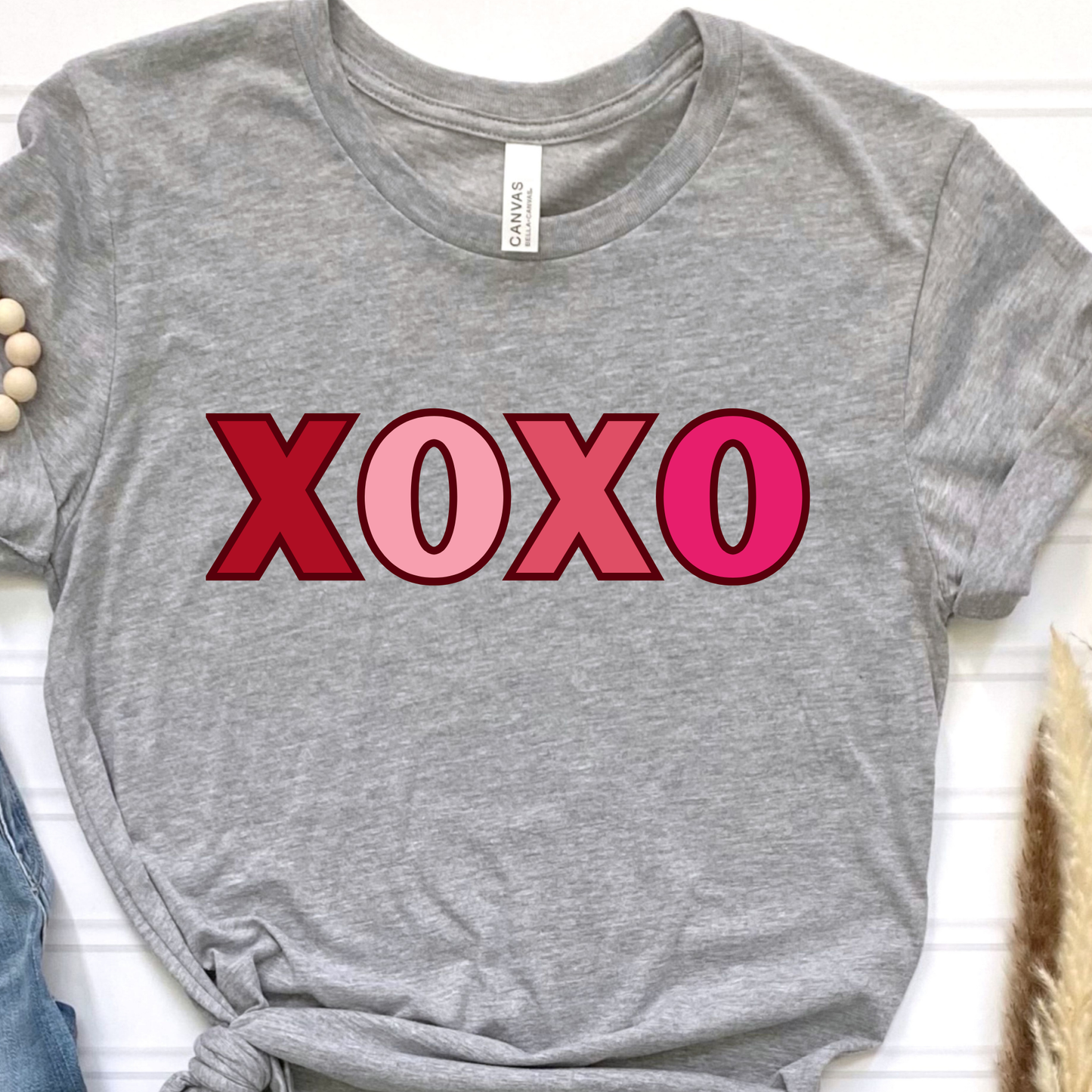 XOXO Grey Graphic Tee