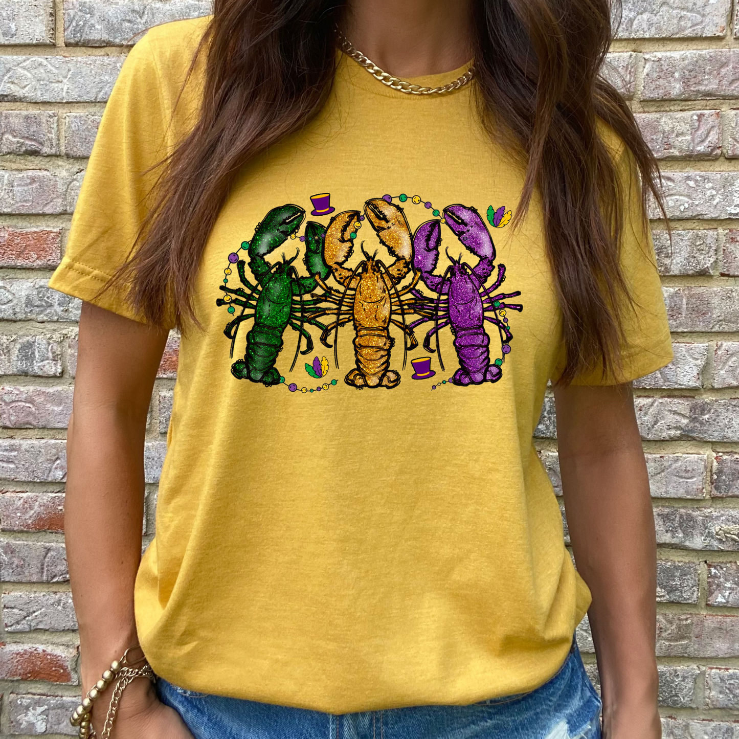 Glitter Crawfish Graphic Tee