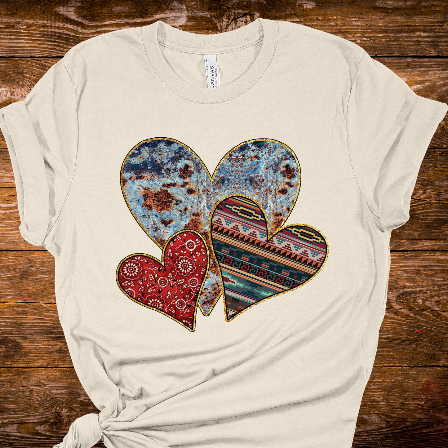 Country Roads Hearts Graphic Tee