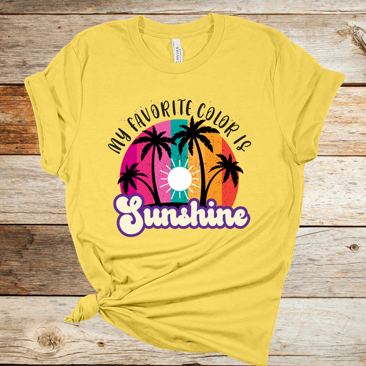 My Favorite Color is Sunshine Graphic Tee
