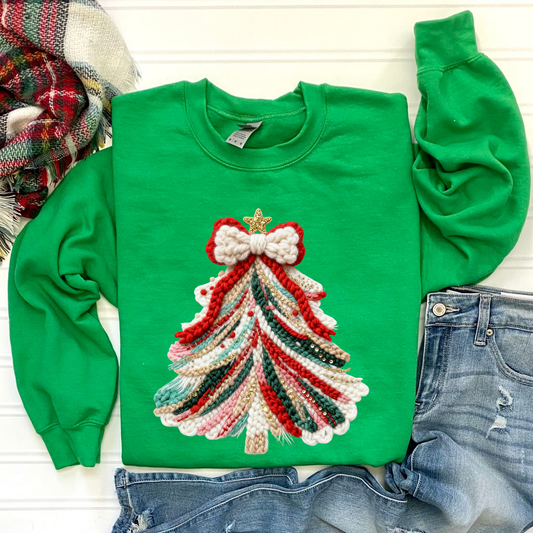 Colorful Christmas Tree Sweatshirt