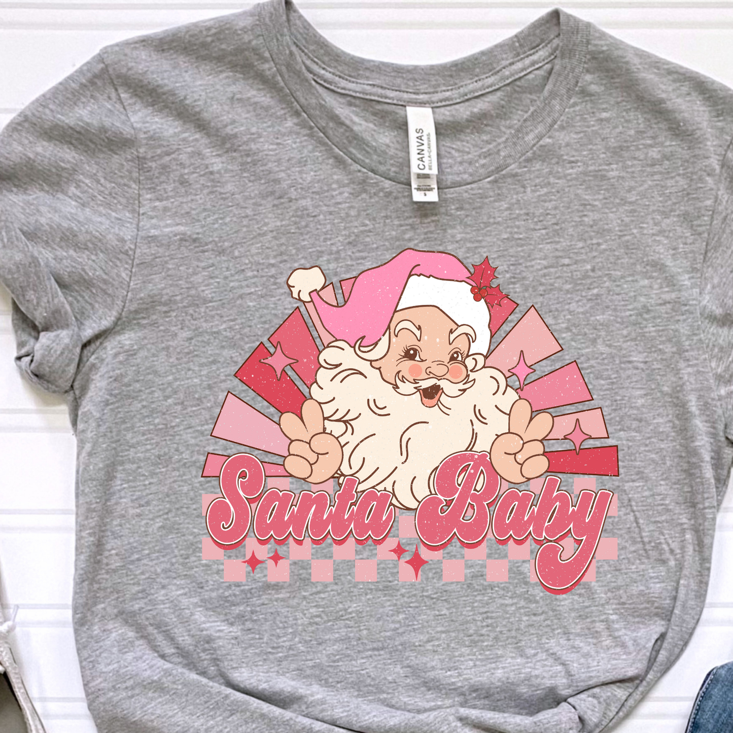 Pink Santa Baby Graphic Tee