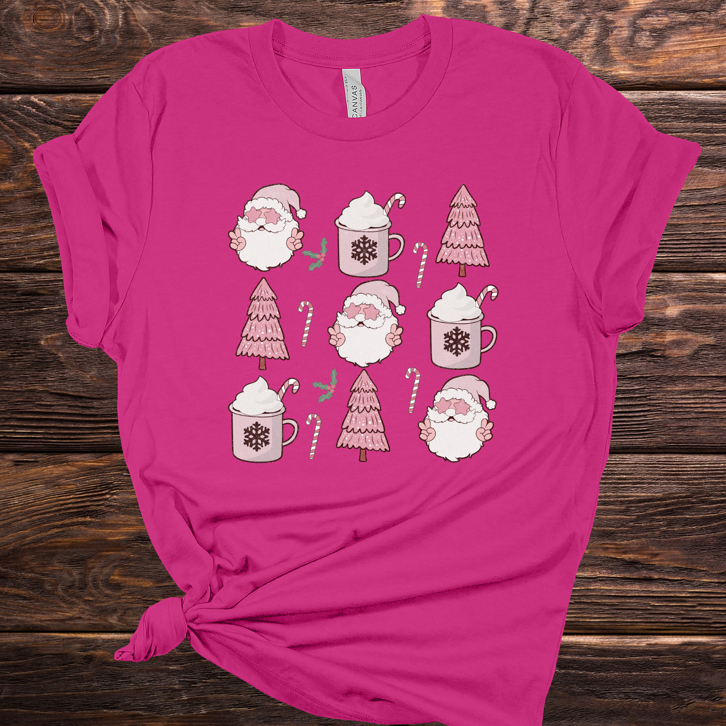 Pink Christmas Graphic Tee