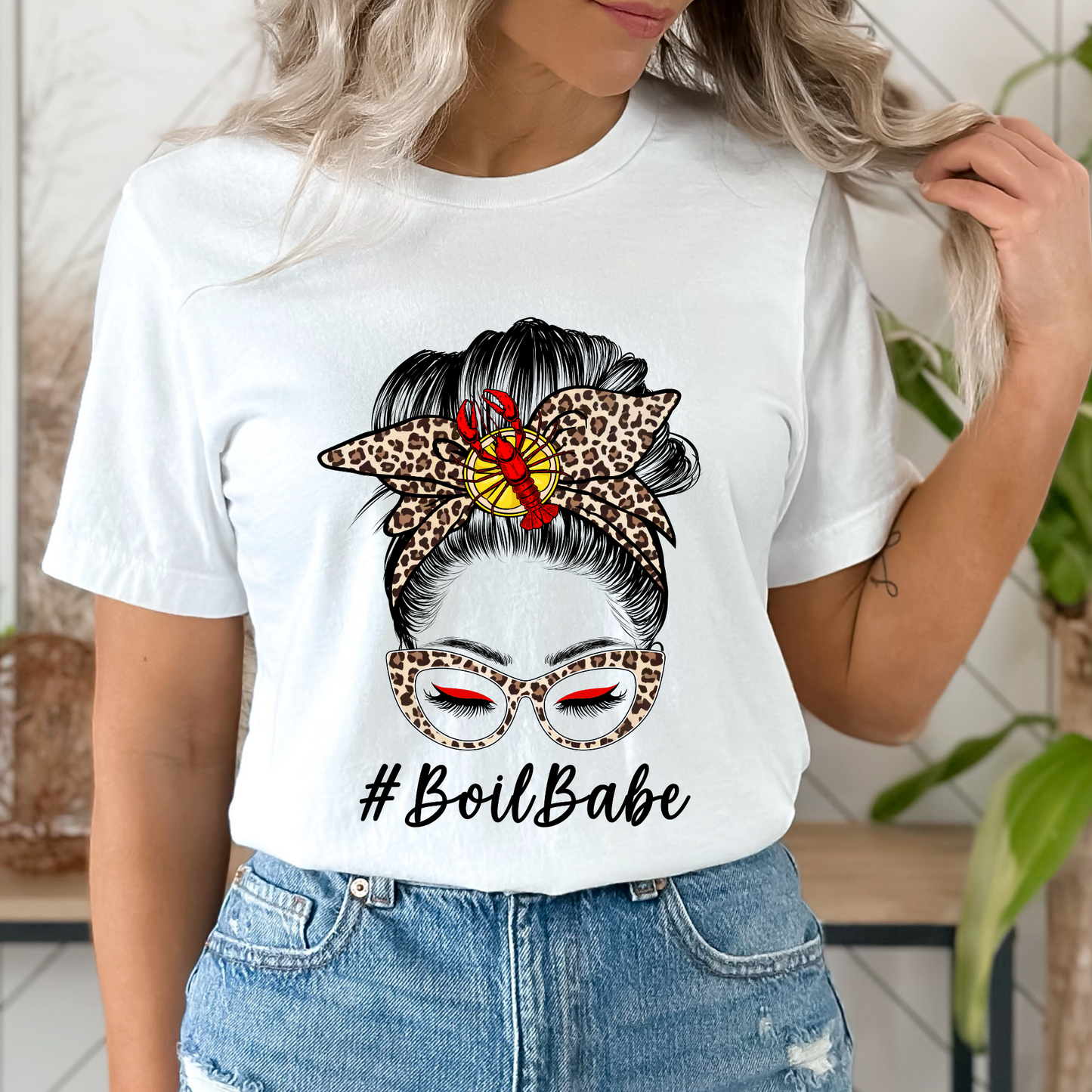 Boil Babe White Graphic Tee
