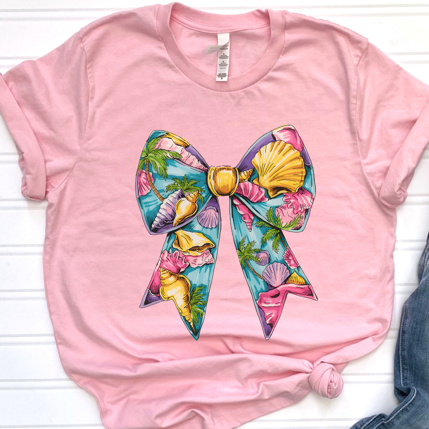 Bright Shell Bow Graphic Tee