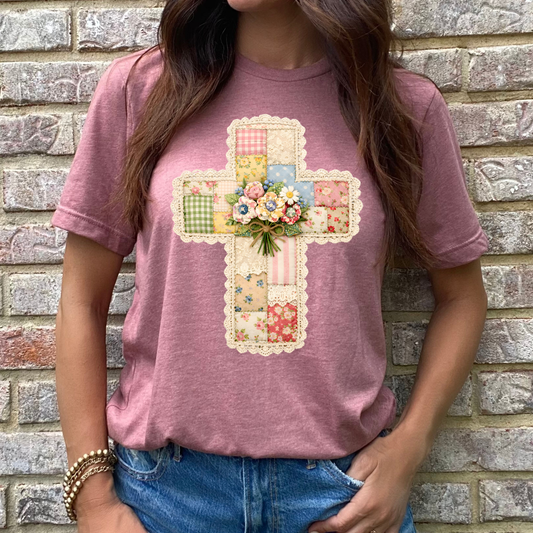 Patchwork Cross Graphic Tee