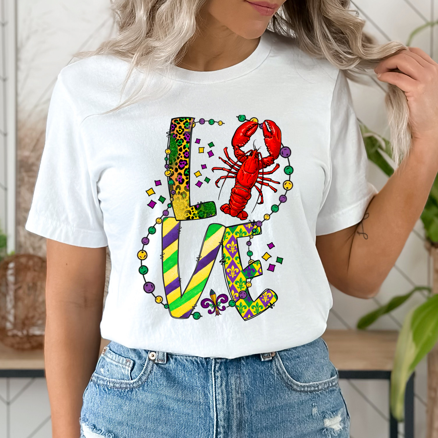 Mardi Gras Love Graphic Tee