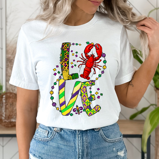Mardi Gras Love Graphic Tee