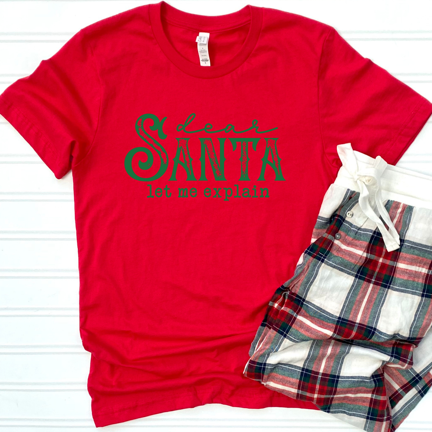 Dear Santa Red Graphic Tee
