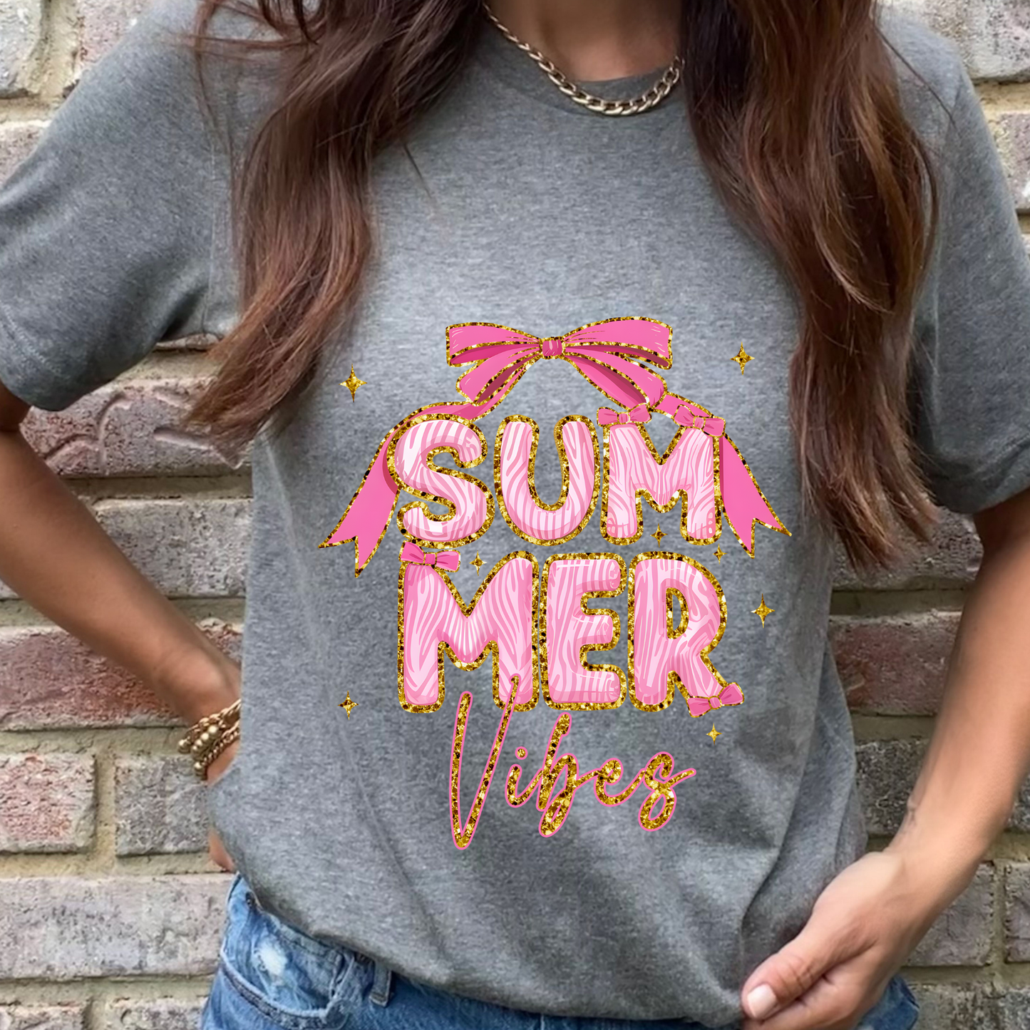 Pink Summer Graphic Tee
